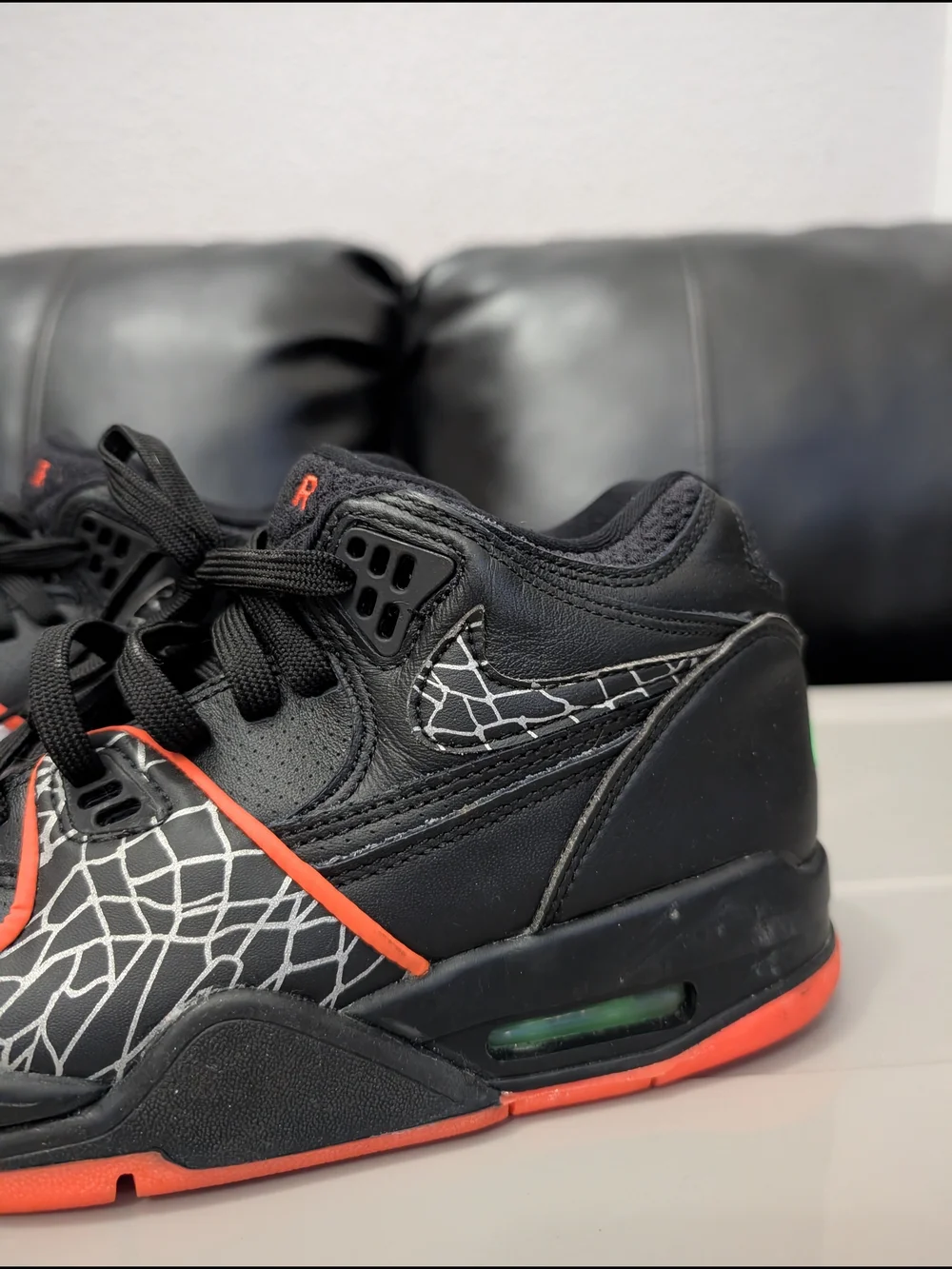 Nike Air Flight ’89 “All-Star” 2020, style CT8478-001, Black/Orange Blaze/Green